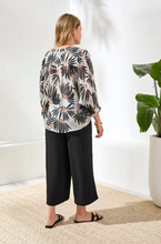 Load image into Gallery viewer, Tribal Blk/White Dolman Sleeve Blouse

