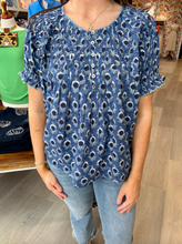 Load image into Gallery viewer, Ivy Jane Smocked Neck Top
