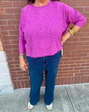 Load image into Gallery viewer, StitchDrop Hyper Violet Sandcastle Sweater
