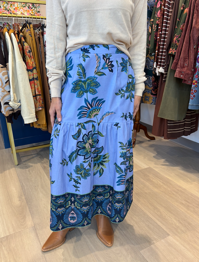 Maude Periwinkle Mosaic Ada Skirt