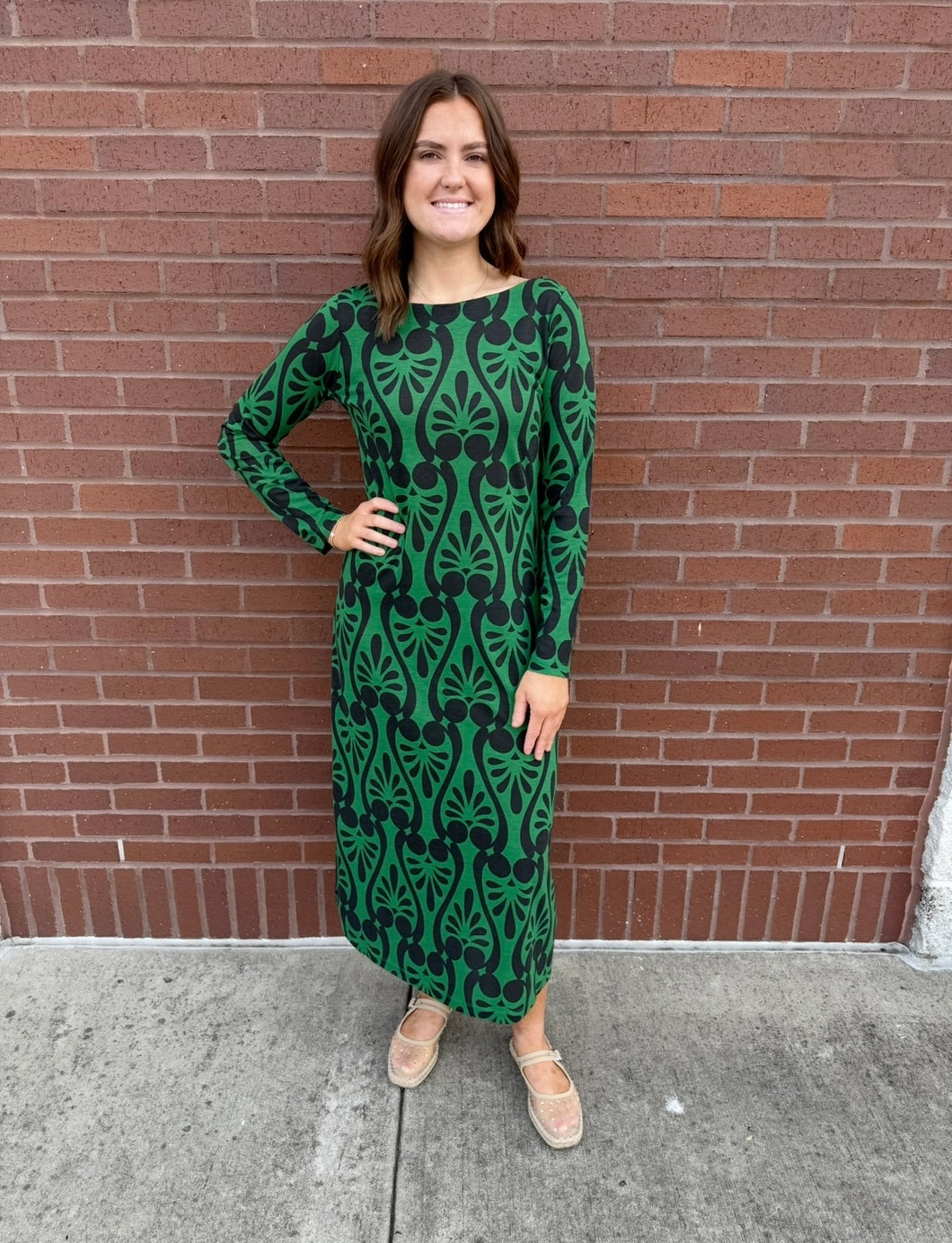 Compania Paisley Knit Dress