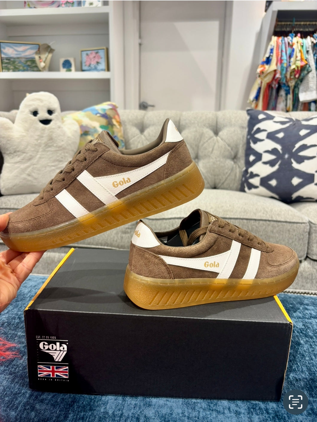 Gola Grandslam Otter Suede Sneaker