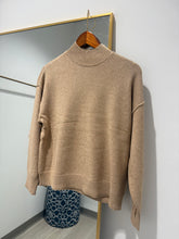 Load image into Gallery viewer, Charlie B Mock Neck Fringe Sweater
