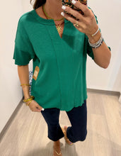 Load image into Gallery viewer, Tru Luxe Split Neck Knit Top
