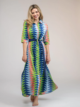 Load image into Gallery viewer, Beau &amp; Ro Eloise Tropical Triangle Dress
