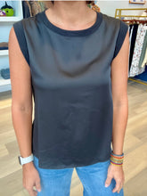 Load image into Gallery viewer, Liverpool Sleeveless Knit Woven Top
