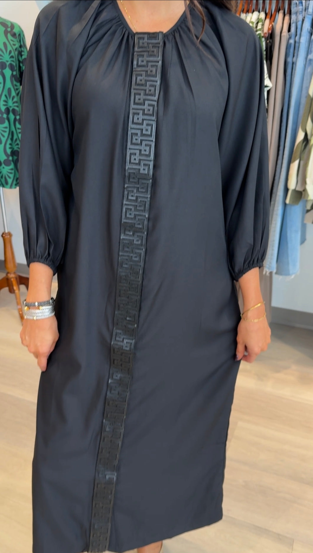 Mary George Blk Hampton Dress
