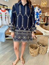 Load image into Gallery viewer, Apricot Embroidery Swing Shirt Dress
