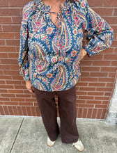 Load image into Gallery viewer, Ivy Jane Paisley Tassel Top
