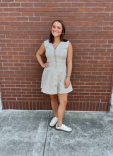 Load image into Gallery viewer, Greylin Zora Canvas Stripe Button Dress
