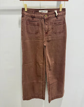 Load image into Gallery viewer, Charlie B Chocolate Cropped Wide Leg
