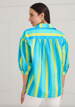Load image into Gallery viewer, Alivia Aquatic Stripe Mollie Shirt
