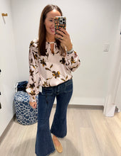 Load image into Gallery viewer, Liverpool Woven Blouse W/ Button Detail
