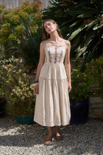 Load image into Gallery viewer, Moon River Scalloped Embroidered Midi
