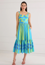 Load image into Gallery viewer, Alivia Aquatic Stripe Gianna Dress
