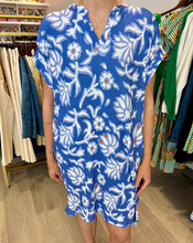 Load image into Gallery viewer, Tribal Baja Ruffle Notch Neck Dress
