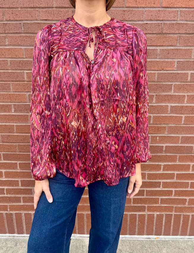 Dear John Pomegranate Flame Alessia Top