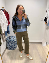 Load image into Gallery viewer, Charlie B Olive Barrel Leg Pant
