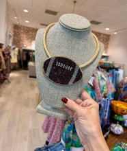 Load image into Gallery viewer, Football Beaded Necklace
