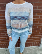 Load image into Gallery viewer, StitchDrop Tide Blue Padre Island Sweater
