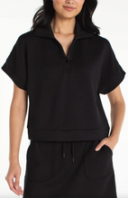 Load image into Gallery viewer, Liverpool Blk Half Zip Popover Top
