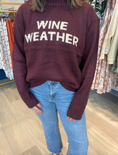 Load image into Gallery viewer, Wine Weather Sweater
