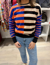 Load image into Gallery viewer, Rustic Color-block Sweater
