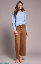Load image into Gallery viewer, Tribal Walnut HR Fly Frnt Palazzo Pant
