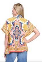 Load image into Gallery viewer, Tru Luxe Scarf Print Poncho Top
