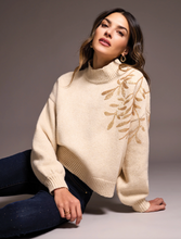 Load image into Gallery viewer, Tribal Mock Neck Sequin Sweater
