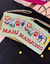 Load image into Gallery viewer, Mahjong Beaded Zip Clutch
