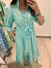 Load image into Gallery viewer, Holly Shae Honeysuckle Stripe Catherine Dress
