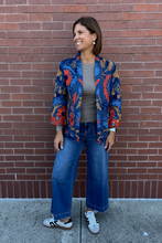 Load image into Gallery viewer, John Mark Emb Oversized Jkt/Printed Lining
