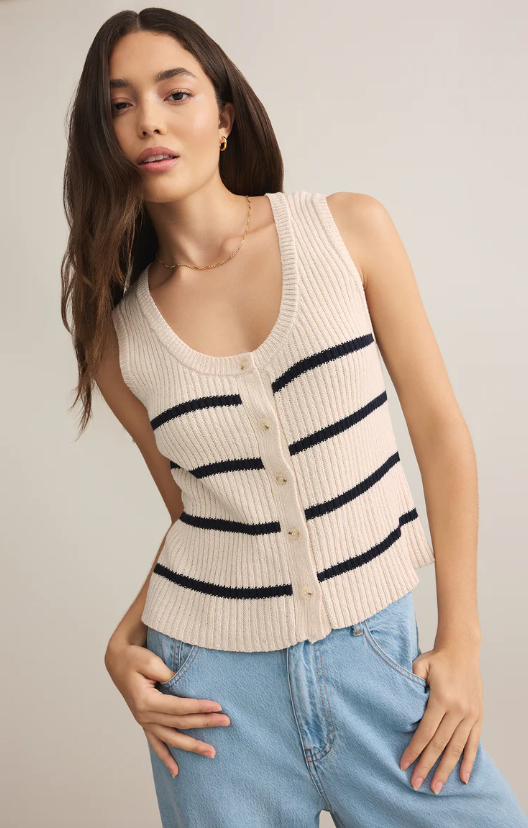 Z Supply Sycamore Striped Sweater Vest