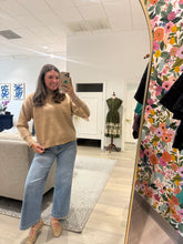 Load image into Gallery viewer, Charlie B Mock Neck Fringe Sweater
