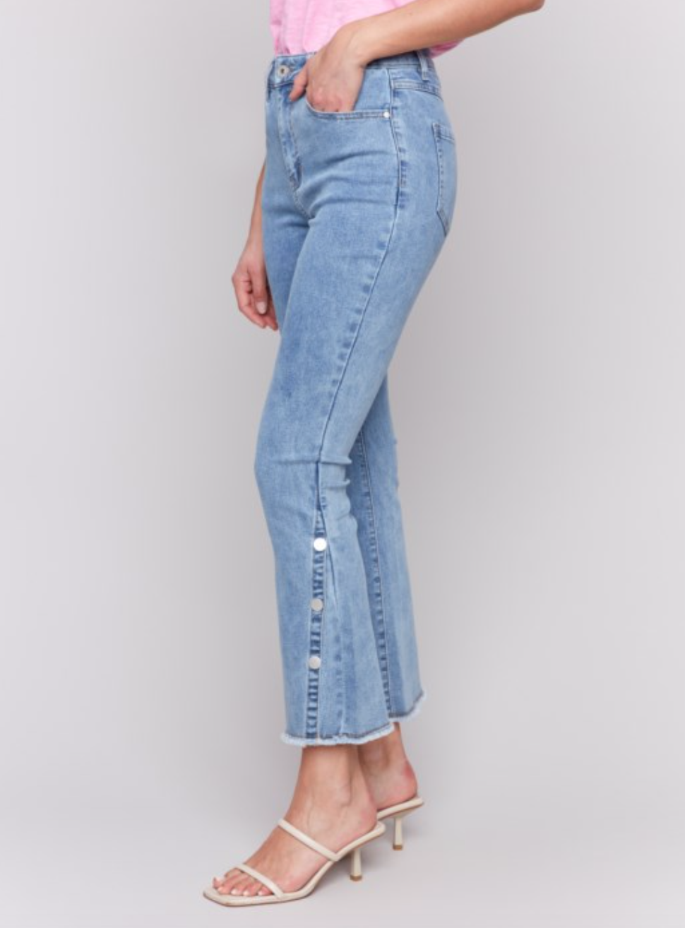 Charlie B Bootcut Side Snap Denim