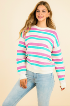Load image into Gallery viewer, Coastal Stripe Sweater

