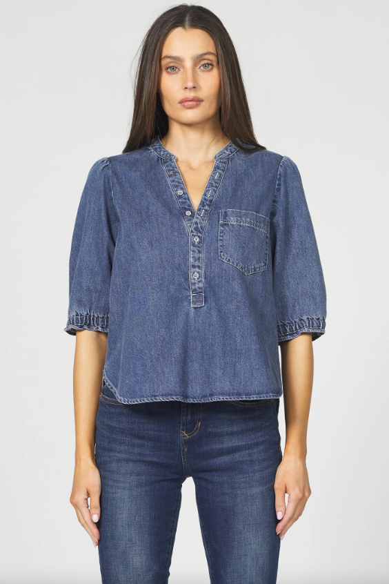 Dear John Dark Blue Sidney Top