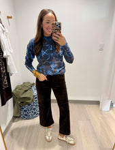 Load image into Gallery viewer, Charlie B Zipper Sleeve Crew Neck Sweater
