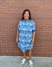 Load image into Gallery viewer, Dizzy Lizzie Light Blue Cheetah Chatham
