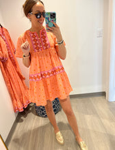 Load image into Gallery viewer, Marea Tiki Dress Melon
