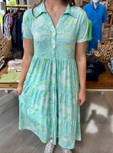 Load image into Gallery viewer, La Mer Luxe Mint Leaves Desiree Midi
