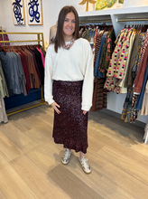 Load image into Gallery viewer, Moon River Sequin Midi Skirt
