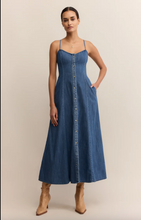 Load image into Gallery viewer, Z Supply Denim Angel Eyes Midi Dress
