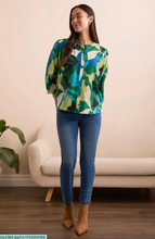 Load image into Gallery viewer, Tribal Audrey Straight Crop Embroidered Jean
