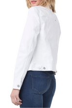 Load image into Gallery viewer, Liverpool Bright White Classic Jean Jacket
