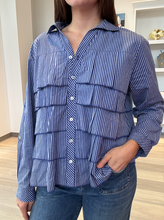 Load image into Gallery viewer, Stripe Tiered Ruffle Shirt
