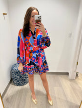 Load image into Gallery viewer, Geo Button Down Dress
