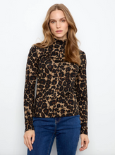Load image into Gallery viewer, Charlie B Leopard Jersey Mock Neck
