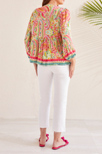 Load image into Gallery viewer, Tribal Raspberry Blouse
